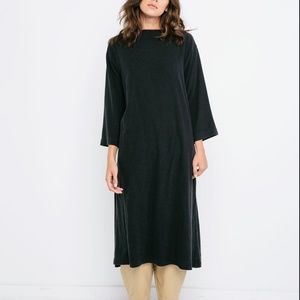 Elizabeth Suzann Eva Dress in Raw Silk Broadcloth